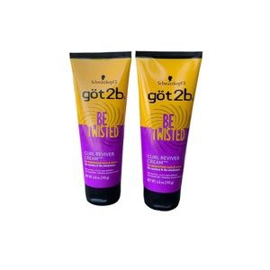 2X SCHWARZKOPF GOT2B BE TWISTED Curl Reviver Hair Cream  6.8oz
